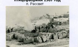 Начало строительства птицефабрики, п. Рассвет, 1967 г.